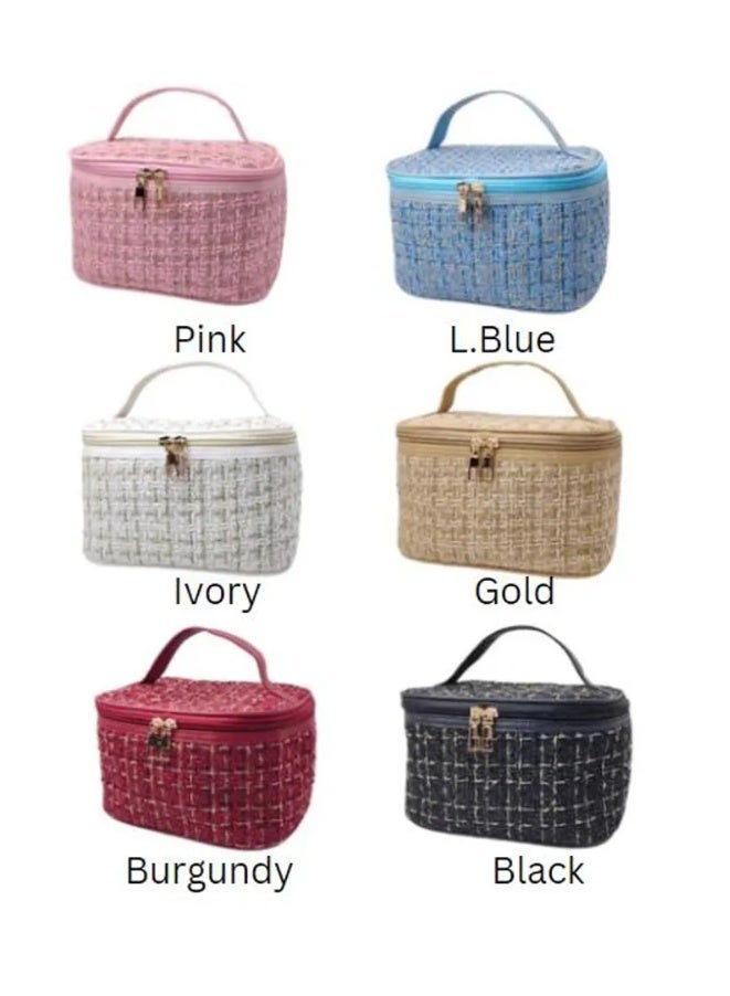 MXM 2 Pack Large Cosmetic Bag Organizer Makeup Pouch Portable Travel Bag Toiletry Bag Cosmetic Brush Storage Bag (2-Pack,Random Color) - Image 5